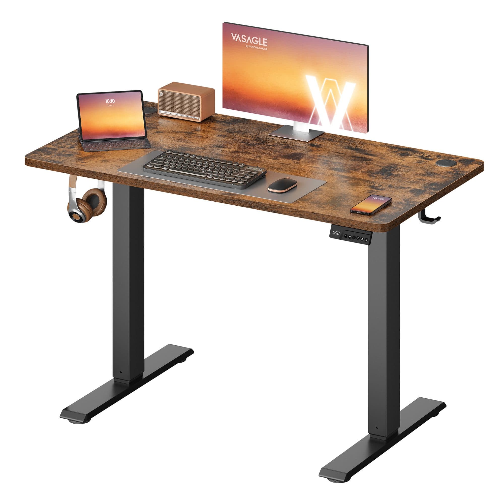 VASAGLE Schreibtisch Höhenverstellbarer Stehtisch Computertisch - Bild 2