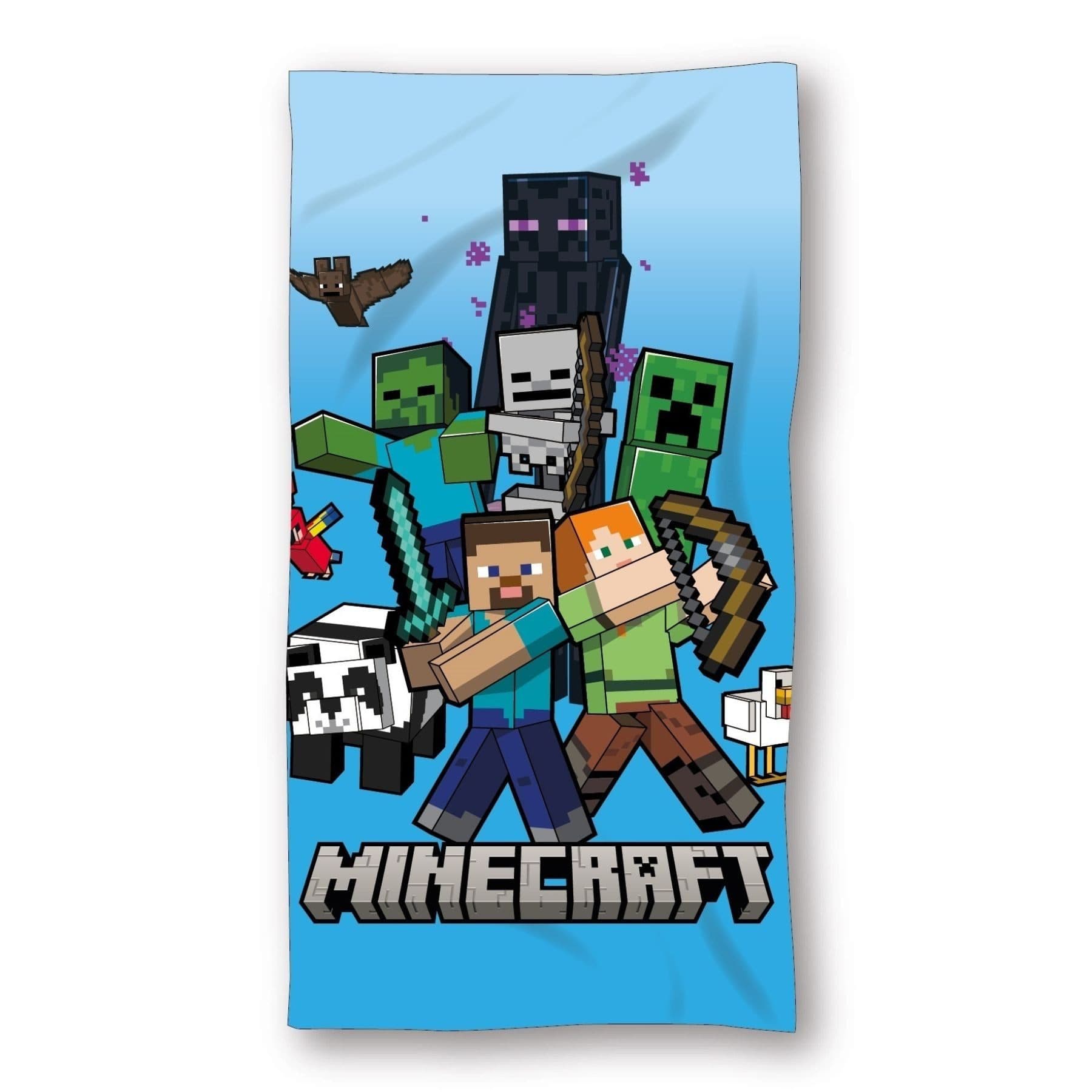 Minecraft Epic Battle Badetuch 70x140cm 100% Polyester