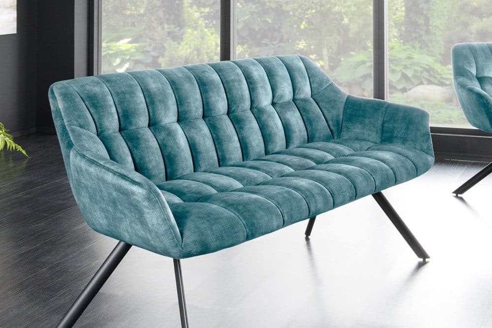 riess-ambiente Sitzbank PAPILLON 165cm Samt Metall-Füße Armlehne - Bild 2