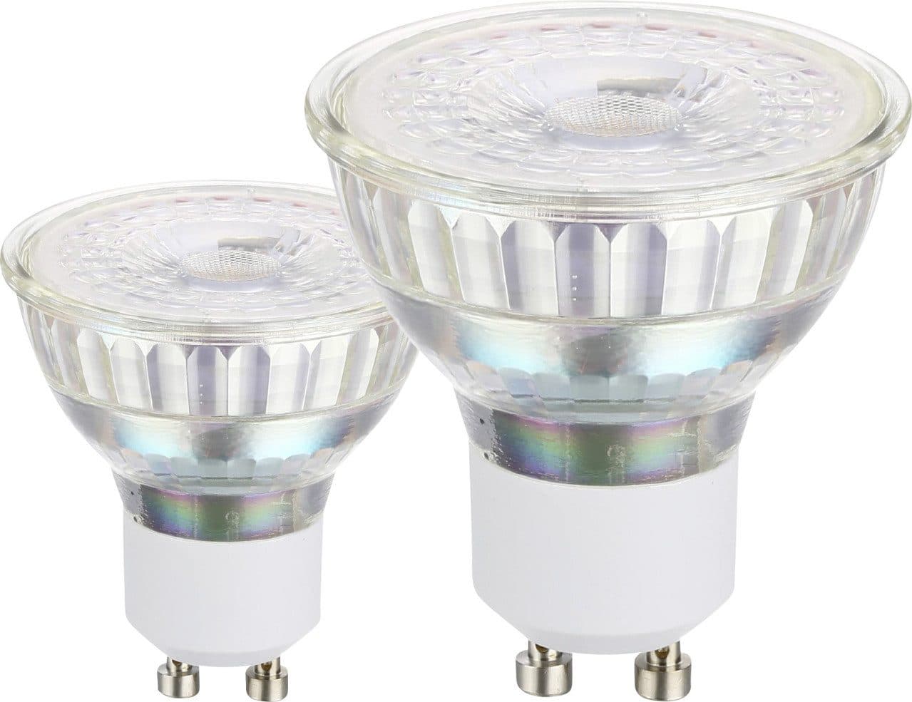 EGLO LED-Leuchtmittel GU10 2er Pack 3W warmweiß Glas