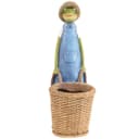 Viana Dekofigur Frosch Gärtner Polyresin Pflanztopf Gartendeko Bild 2