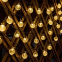 Salcar LED Solarleuchte Kugel-Lichterkette 5m Warmweiß Solar Gartenleuchte Weihnachtsdeko Bild 2