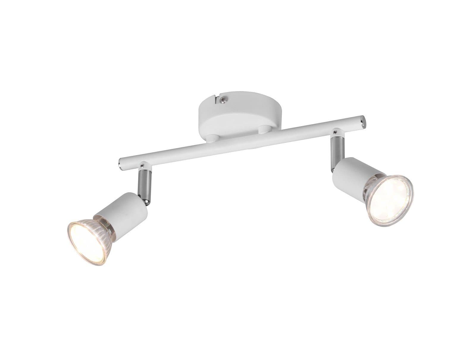 Reality Leuchten LED Deckenstrahler 2 Spots Weiß Matt - Bild 2