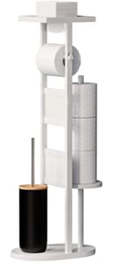 Yorbay WC-Garnitur Toilettenpapierhalter Bambus Bild 2