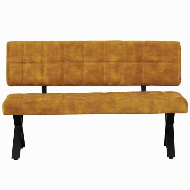 B&D Home Sitzbank KAREN: Gepolstert, Anthrazit, Industrial Style