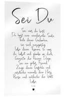 Posterlounge Wandbild Sei Du - ein Gedicht Acrylglasbild Bild 2