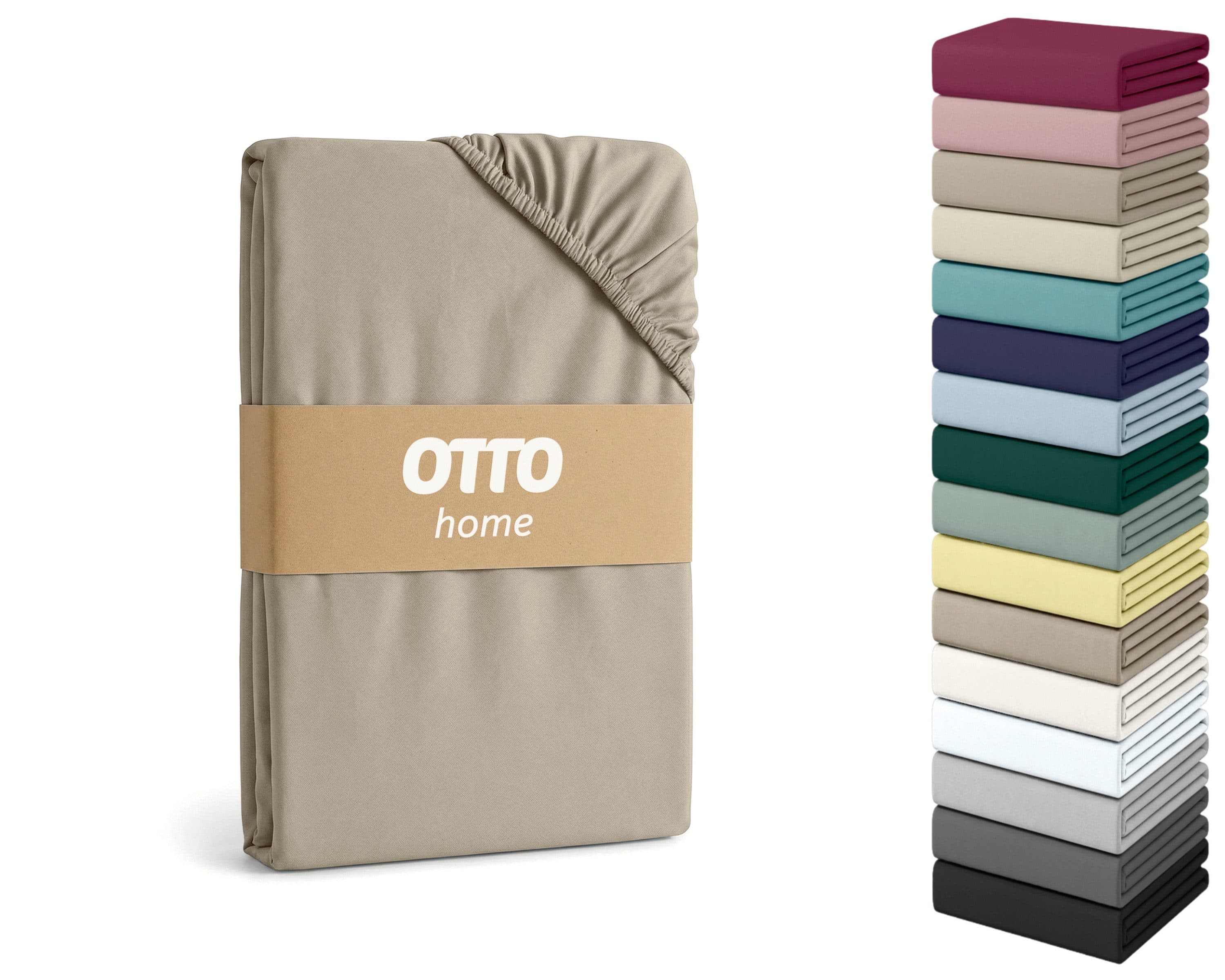 Spannbettlaken OTTO HOME PHYSALIS Comfort Beige Jersey - Bild 2