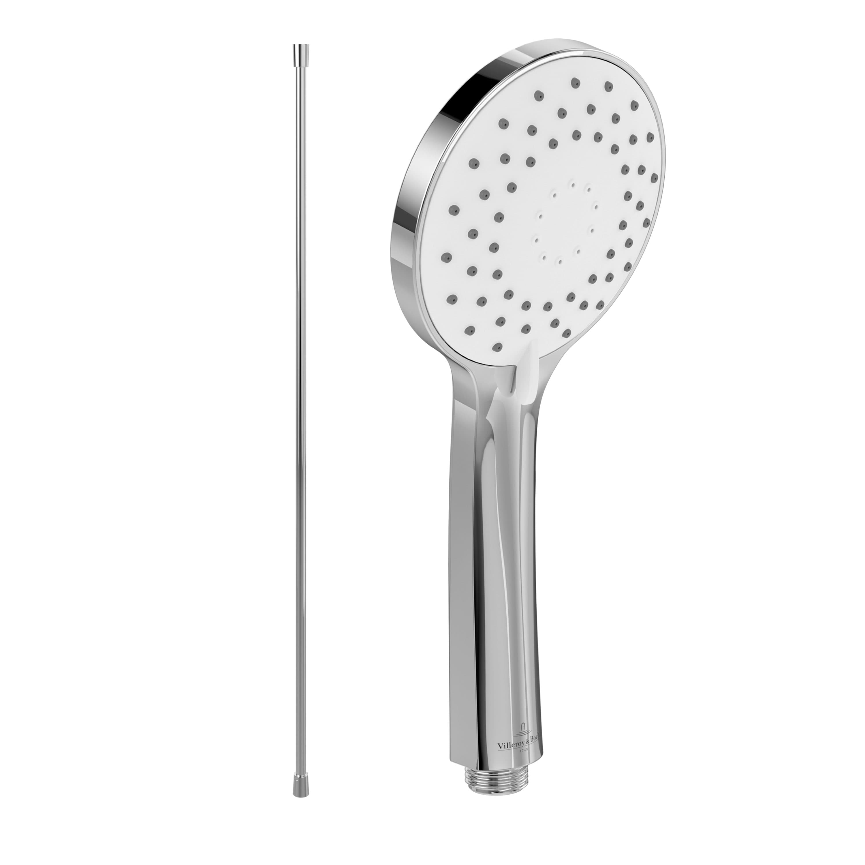 Villeroy & Boch Handbrause Universal Showers, Set aus Duschkopf und Handbrauseschlauch, Chrom - Bild 2