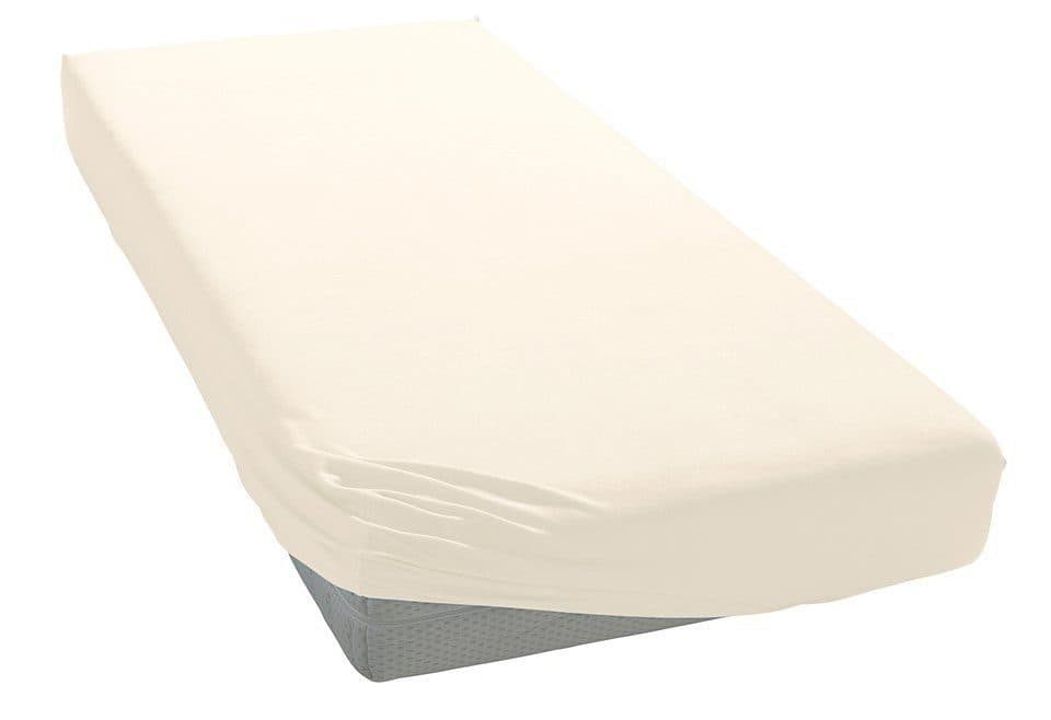 Estella Spannbetttuch Zwirnjersey Weiß 97% Baumwolle - Bild 2