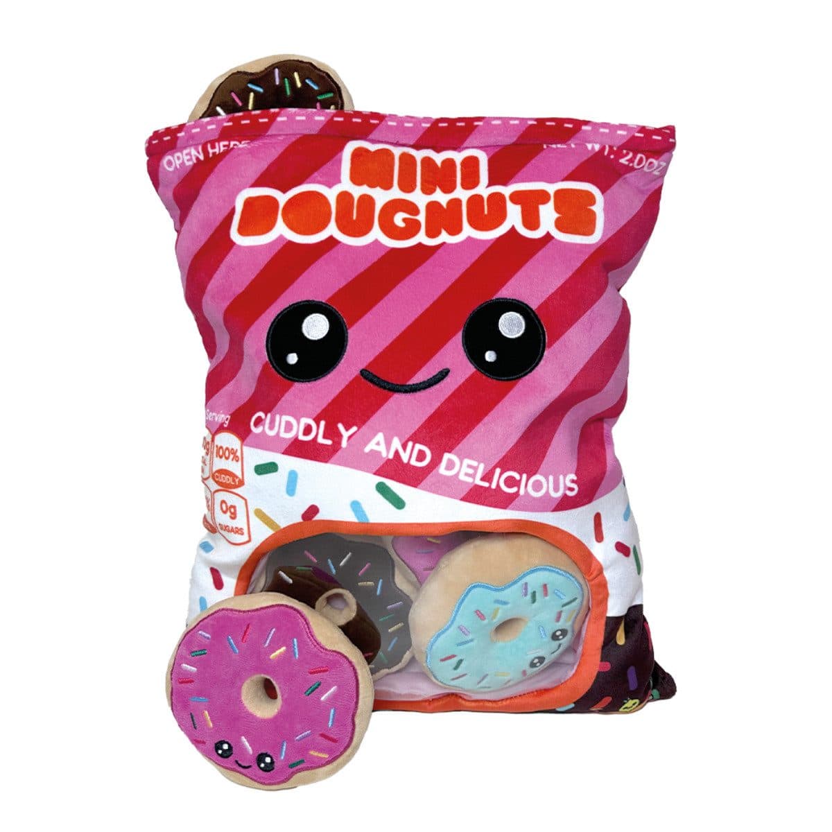 Jollity Plüschkissen Donut Form Bunt 50 cm Dekokissen - Bild 2