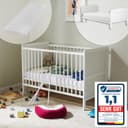 Kids Collective Babybett umbaubar zu Kinderbett weiss Kiefern-Vollholz Bild 2