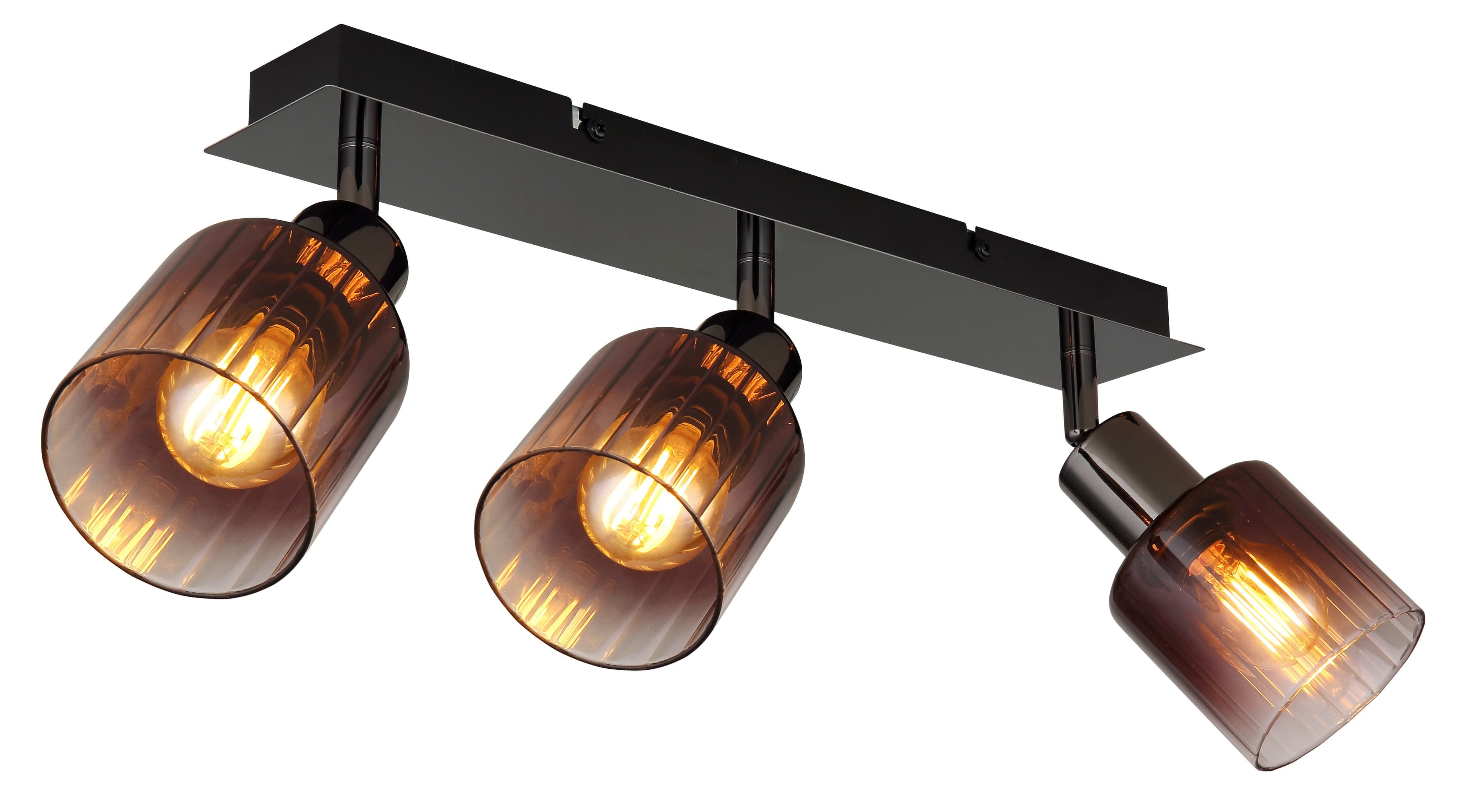 GLOBO LIGHTING Deckenstrahler SATELLA Schwarz/Glas kupferfarben - Bild 2