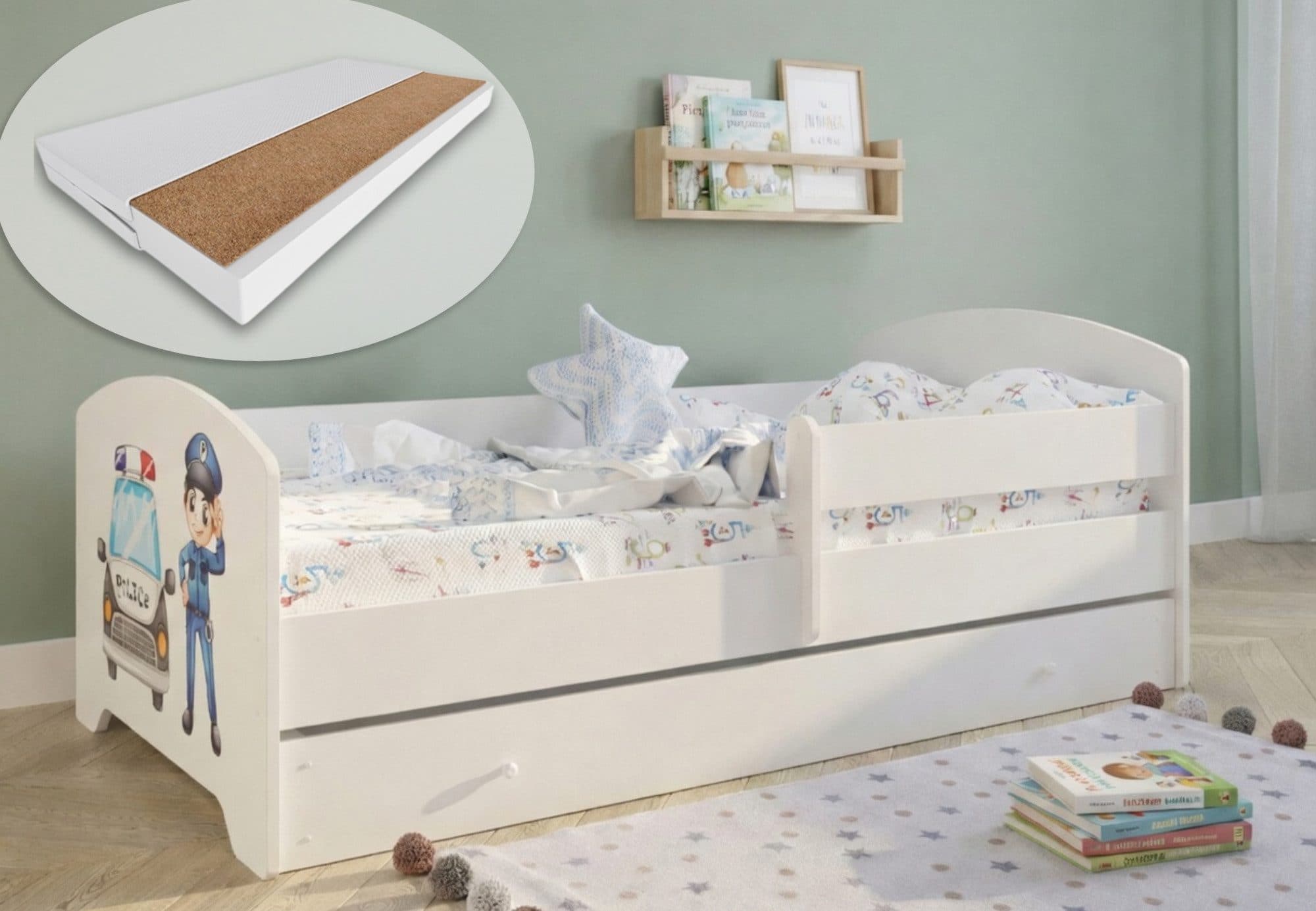 Kids Collective Kinderbett 80x160 cm Komplettset mit Matratze & Schublade - Bild 2