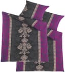 KH-Haushaltshandel Bettwäsche 4-tlg. Beere Grau Creme Ornamente Microfaser Bild 2