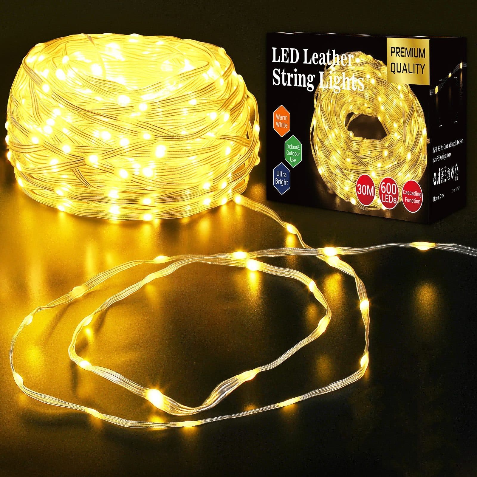 Elegear Lichterkette Weihnachtsbeleuchtung 30M 600LEDs Warmweiß - Bild 2