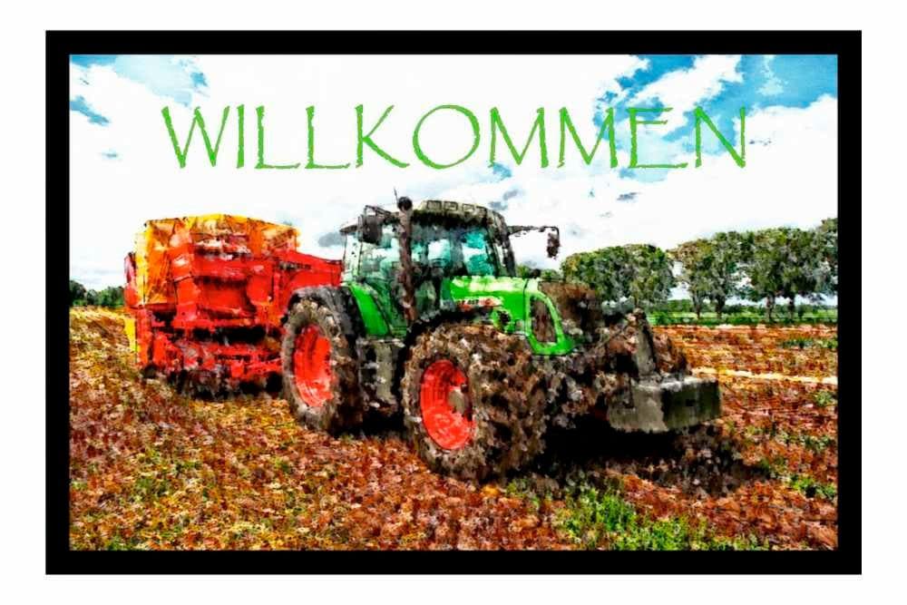 Ladreas Fußmatte Schmutzfangmatte Traktor Landwirtschaft