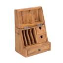 CREEDWOOD Büro Organizer CASE Altholz massiv beige Bild 2
