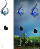 Luna24 Solar-Gartenleuchte Blue Wave Metallkunst LED Bild 2