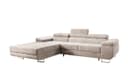 Luxusbetten24 Schlafsofa Calvera Cord Beige mit Schlaffunktion Bild 2