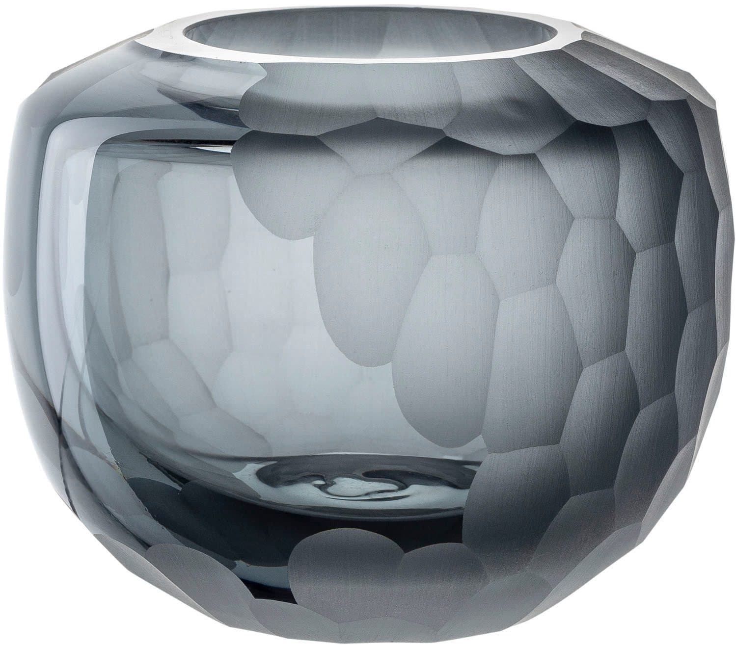 Leonardo Tischvase BELLAGIO Anthrazit Glas Handgefertigt - Bild 2