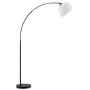BRILLIANT Bogenlampe Vessa Stehlampe Schwarz Weiß E27 Bild 2