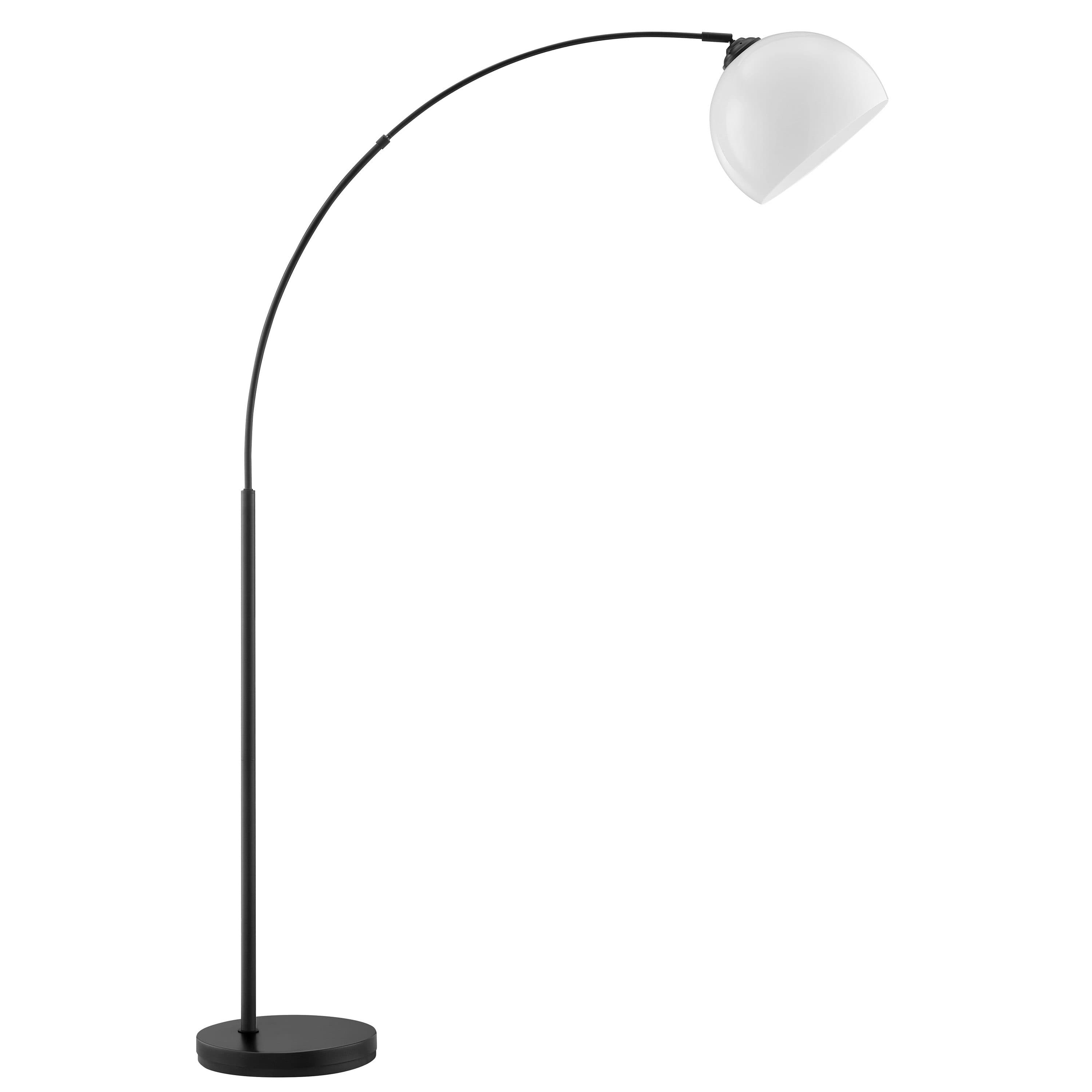 BRILLIANT Bogenlampe Vessa Stehlampe Schwarz Weiß E27 - Bild 2