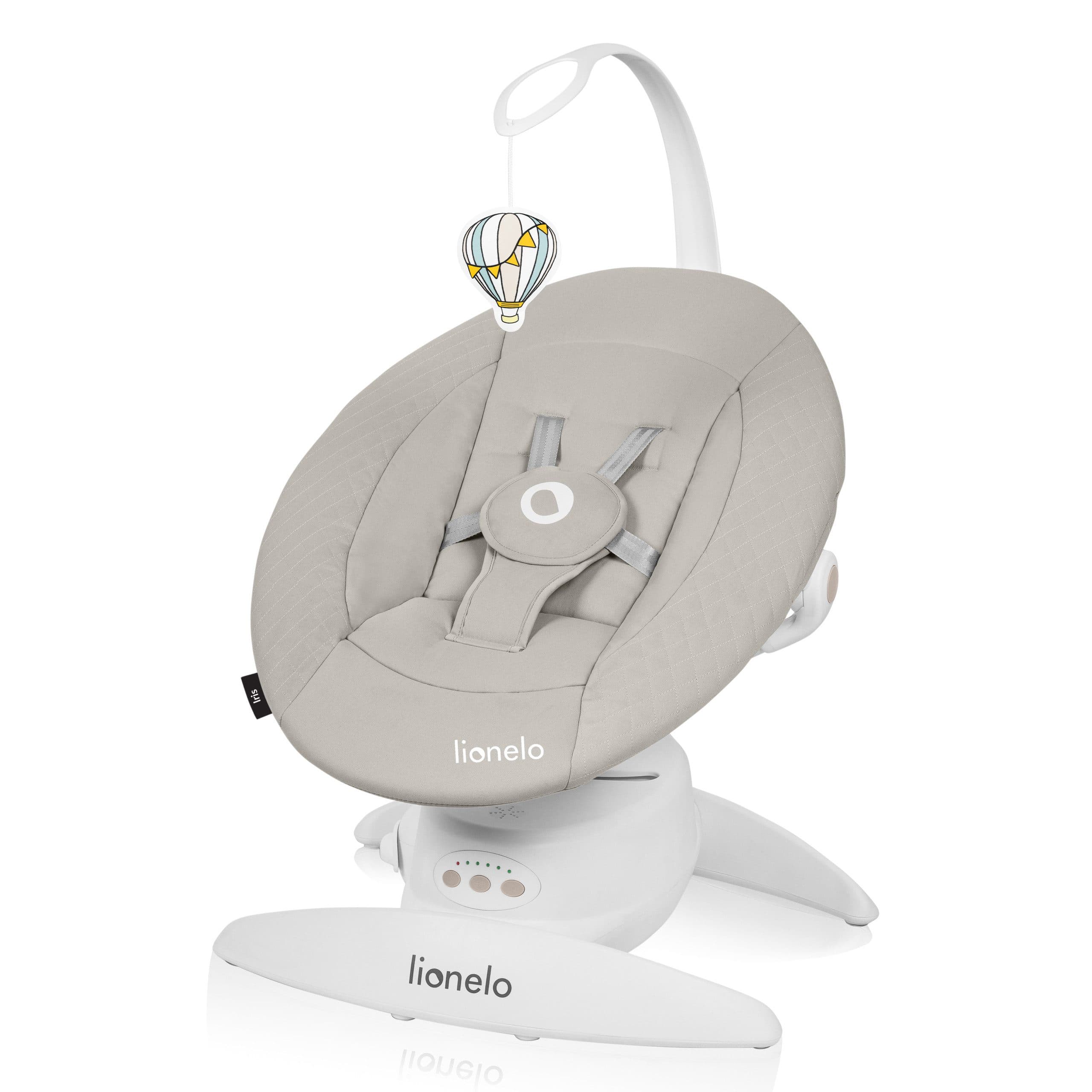 lionelo Babywippe IRIS Beige 360° drehbar 12 Wiegenlieder - Bild 2