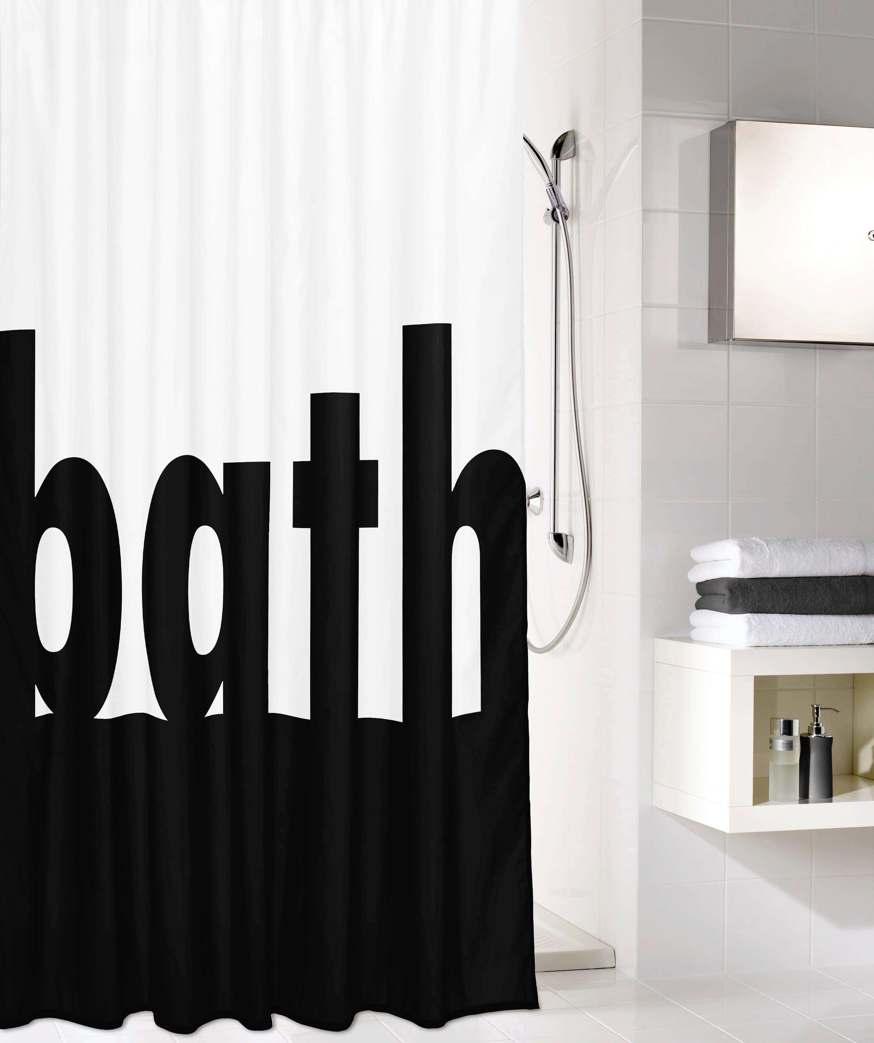 Kleine Wolke Duschvorhang Bath Weiß Schwarz Modern