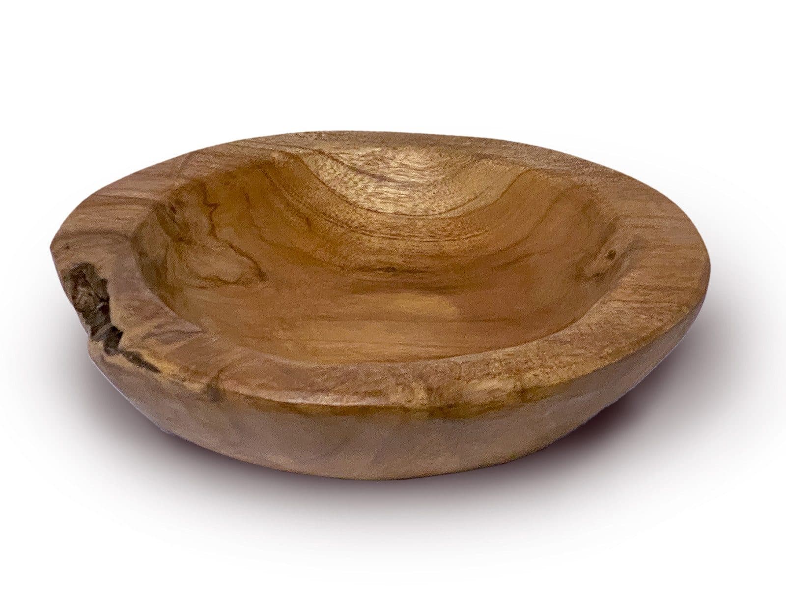 Amagohome Dekoschale Teakholz Ø 25 cm Naturprodukt - Bild 2