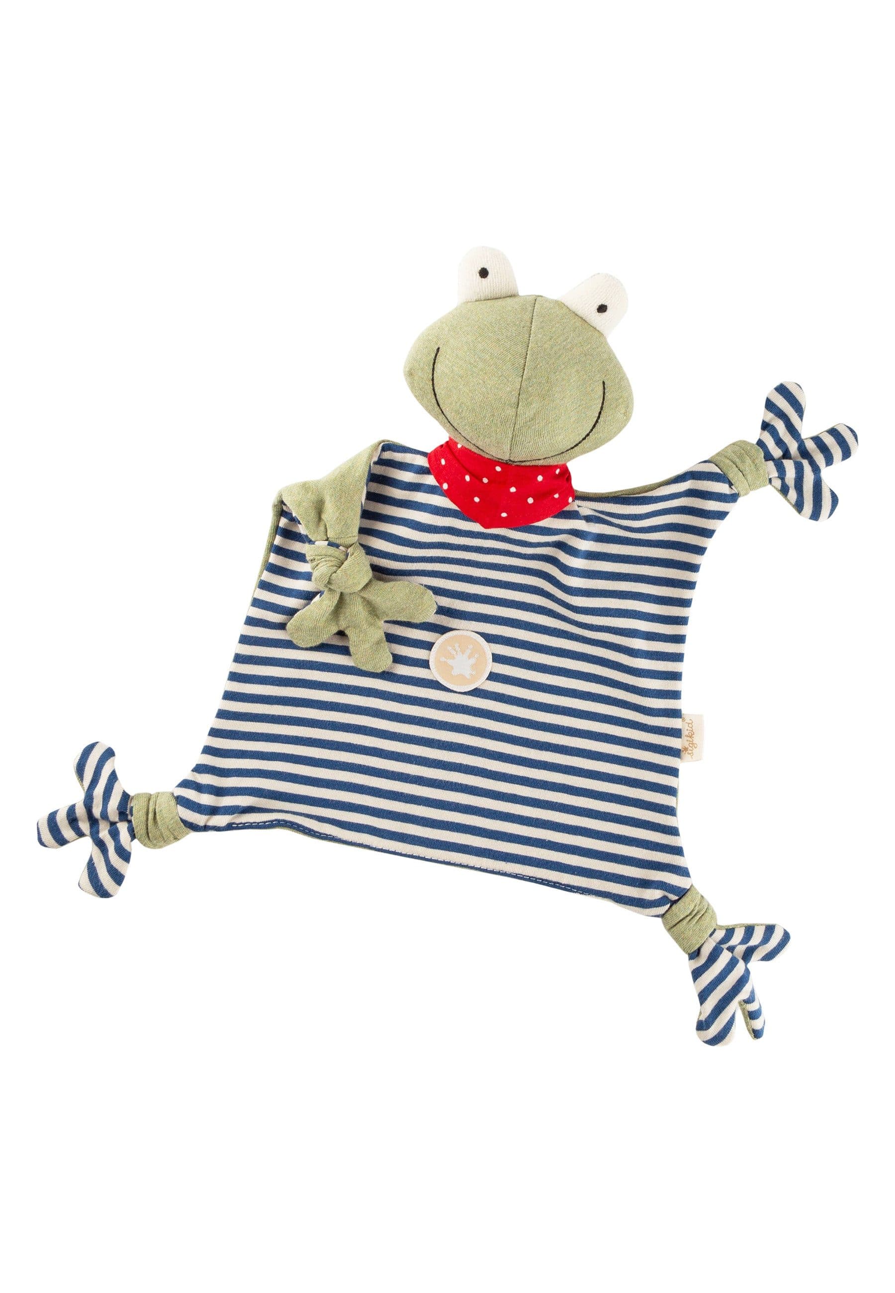 Sigikid Schnuffeltuch Baby Frosch Grün Blau-Weiß - Bild 2