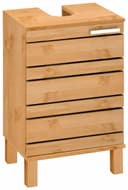 HOME AFFAIRE JOSIE Waschbeckenunterschrank Beige Massivholz Bild 2