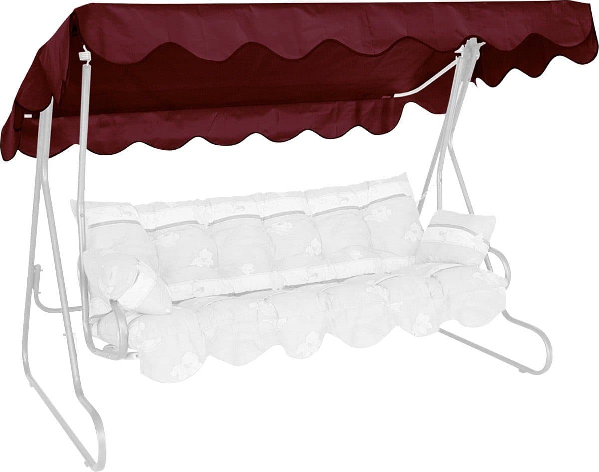 Angerer Hollywoodschaukel-Ersatzdach Bordeaux Polyester