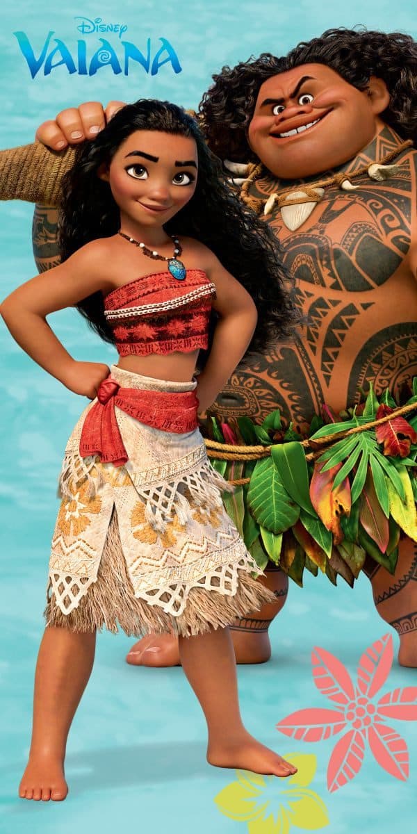 Disney Vaiana Badetuch 100% Baumwolle Bunt