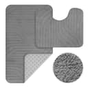 HOMELUX Badematte Badgarnitur 2-teilig mit Ausschnitt, weich & rutschfest, 2BL61 Bild 2