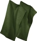 REDBEST Gästehandtuch 2er-Pack Walk-Frottier Dunkelgrün Uni Bild 2