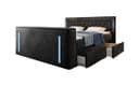 Luxusbetten24 Boxspringbett Divaneo Schwarz mit TV-Lift und Stauraum Bild 2