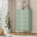 GarveeMore Kommode 4/5/6 Schubladen Sideboard Kommodenschrank Schubladenschrank Bild 2