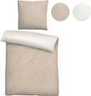 Biberna Wendebettwäsche Hermal Grau Beige Flanell 155x200cm Bild 2