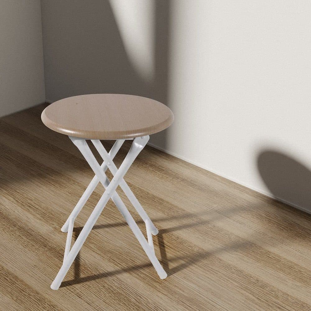 Linder Exclusiv GmbH Klapphocker Weiß Metall MDF