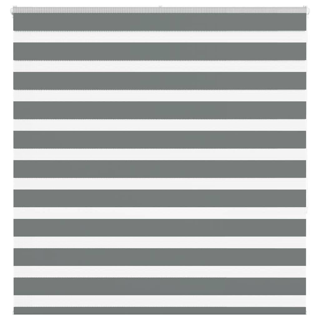 Zebra-Rollo Dunkelgrau 140x150 cm Polyester vidaXL - Bild 2