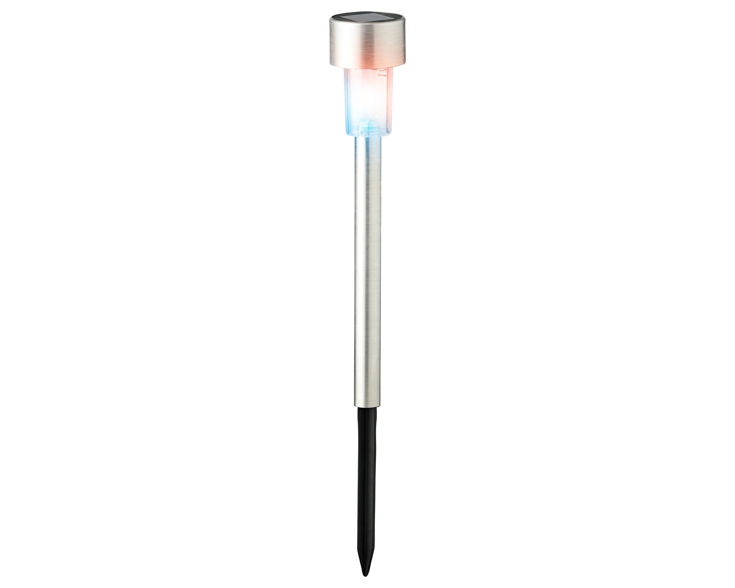 Lumineo LED Solarleuchte Edelstahl Farbwechsel Silber - Bild 2