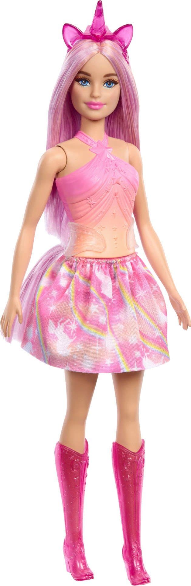 Barbie Anziehpuppe Ein verborgener Zauber Core Unicorn Rosa Fantasiehaare - Bild 2