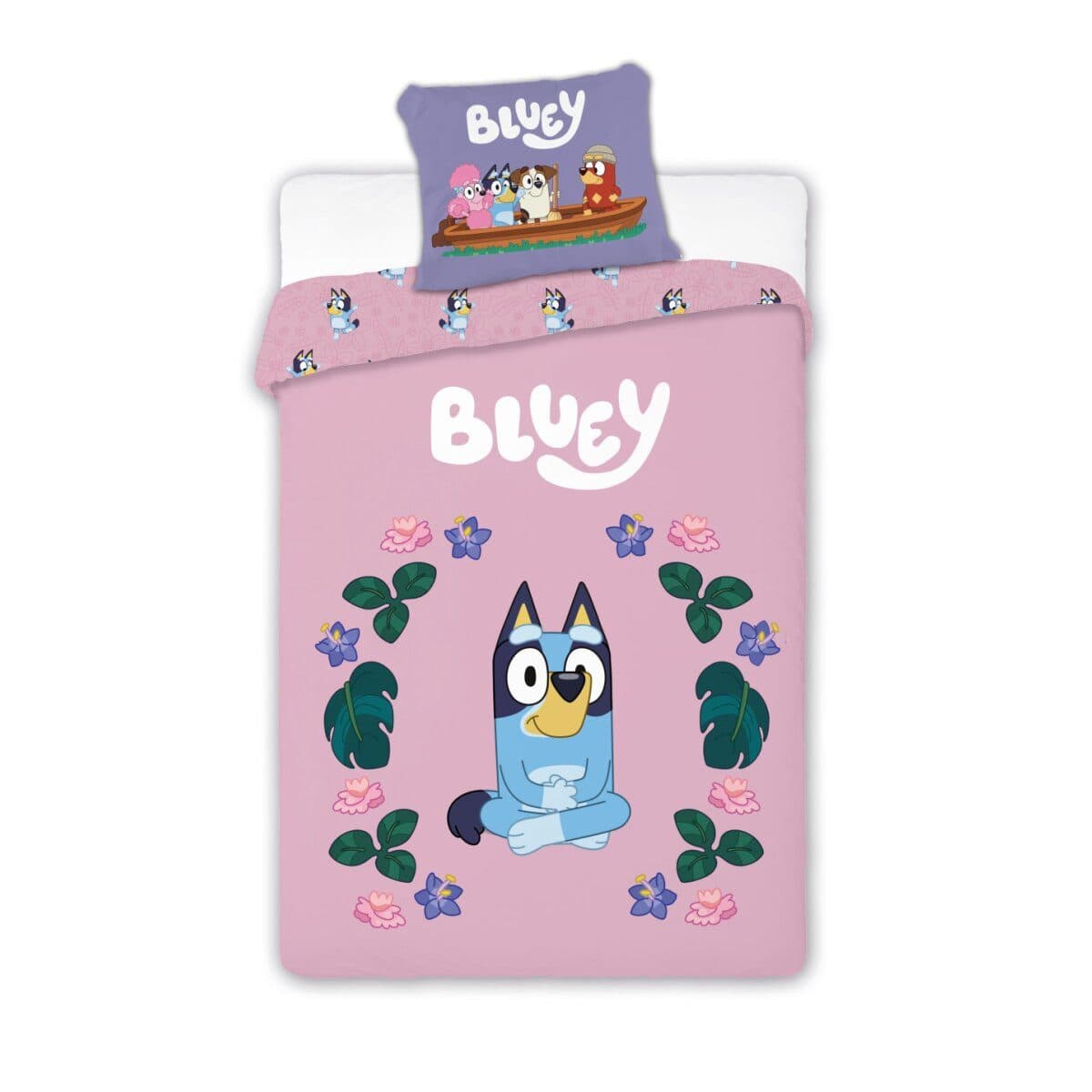 Bluey Kinderbettwäsche Blossom Set 100x135cm Rosa