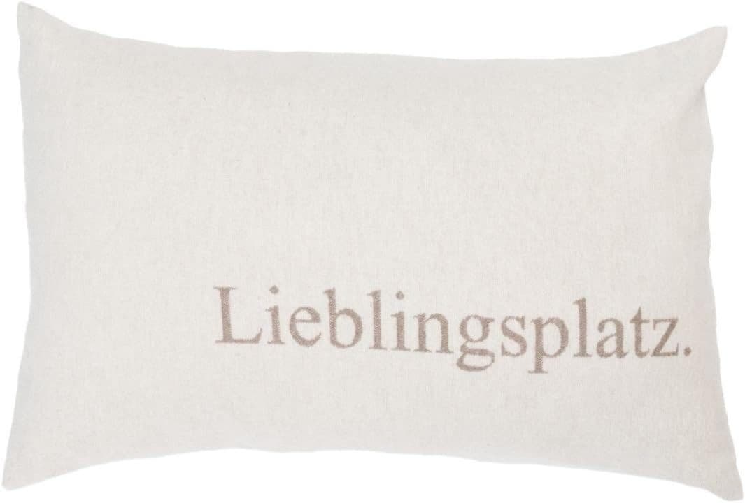 DAVID FUSSENEGGER Kissenhülle Silvretta 'Lieblingsplatz' Grau