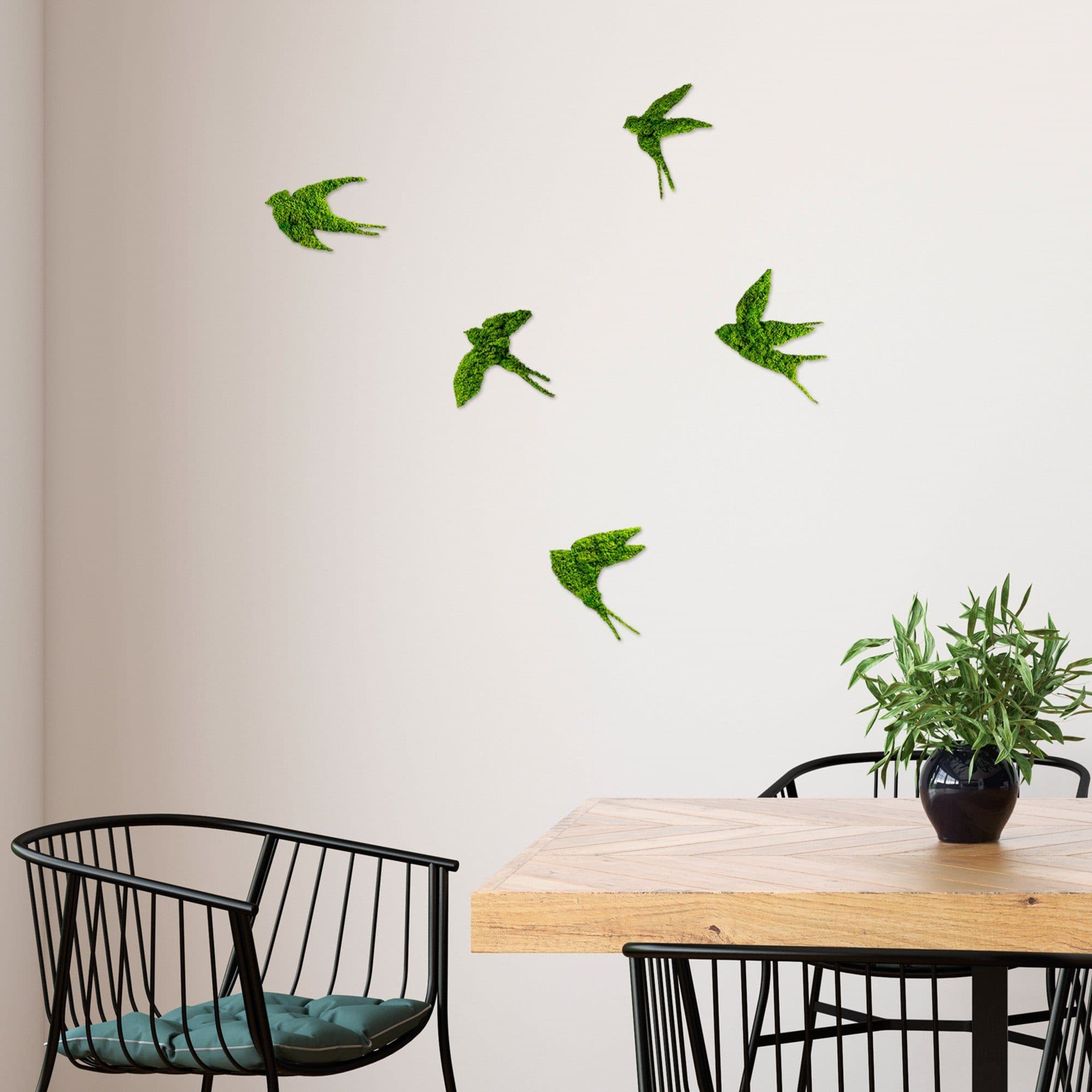 Wallity Wanddekoobjekt 100% MDF MOSS Grün Handgefertigt - Bild 2