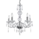 lux.pro Kronleuchter Elegance 5-flammig Chrom mit Kristallen Bild 2
