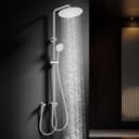 HOMELODY Duschsystem 300mm Rund Regendusche Edelstahl Duschset Höhenverstellbar Bild 2
