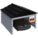 STEELSØN Mähroboter-Garage Nembus Kiefernholz Grau/Schwarz Bild 2
