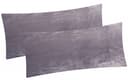 Heubergshop Kissenbezug 2er Set Anthrazit Fleece 40x80cm Bild 2