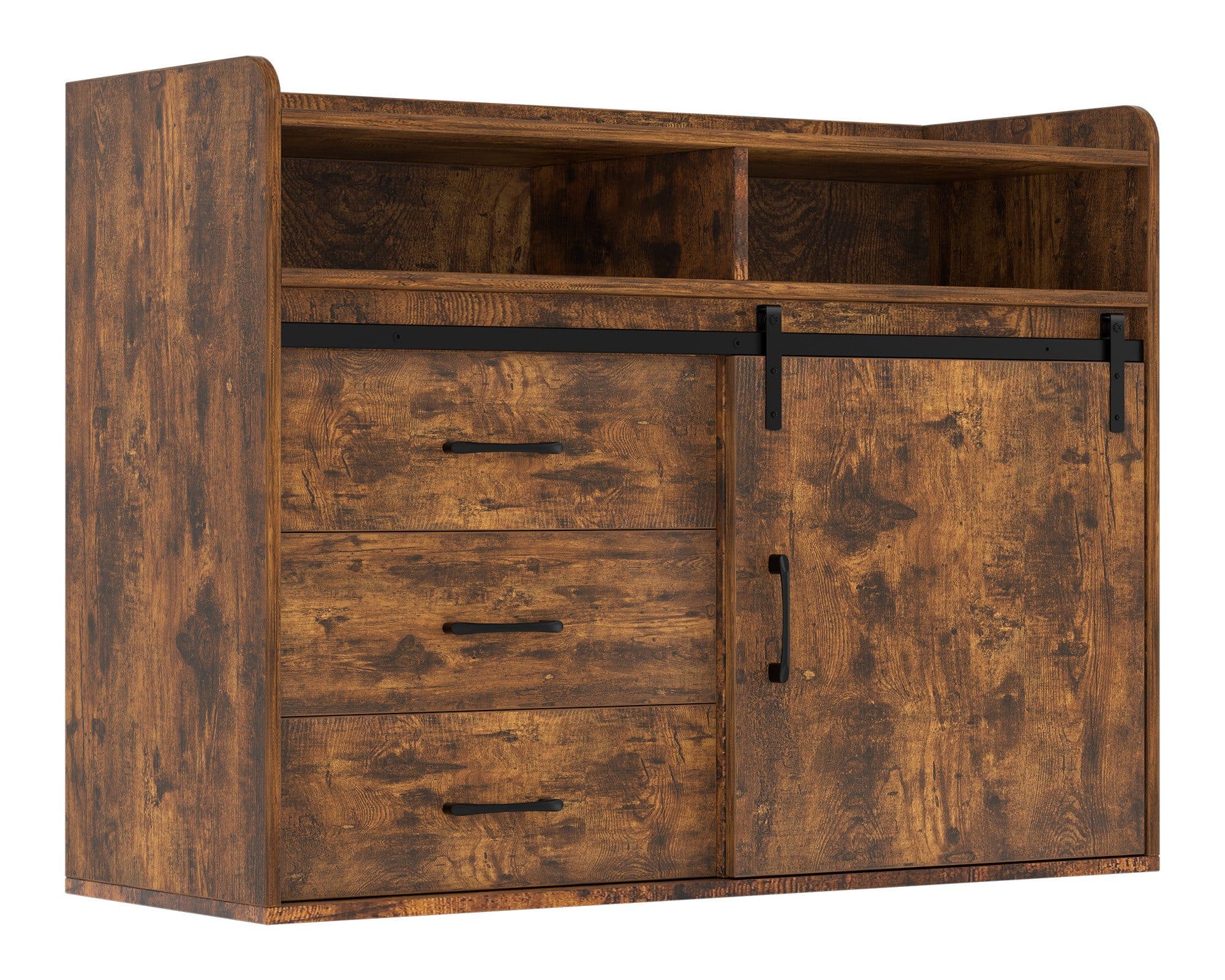 HOMAVO Sideboard HG1-L 140 cm Vintage Braun